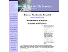 Tablet Screenshot of business-plan-secrets-revealed.com